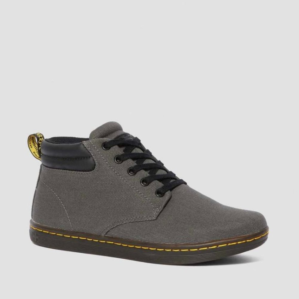MALEKE MEN'S TWILL CANVAS CASUAL BOOTS